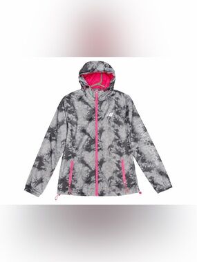 New Balance Gray and Bright Pink Lightweight Athletic Jacket